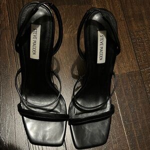 Steve Madden Black Women's Strappy Heels